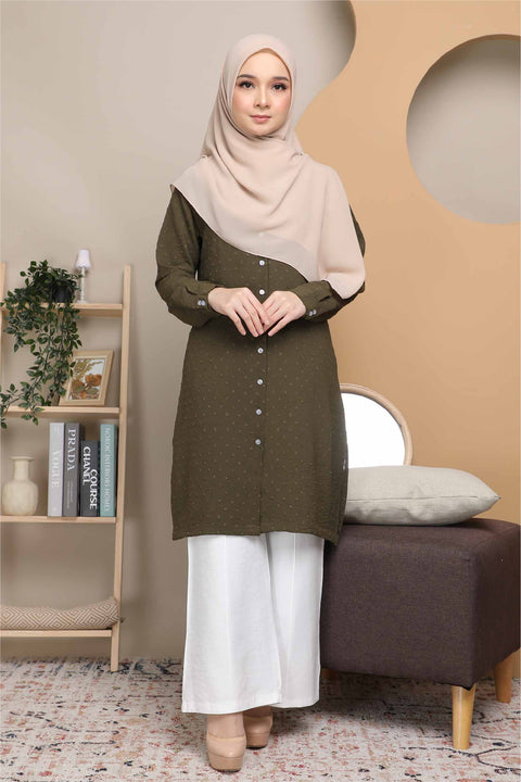 Long Top Blouse Fawa Mesra Vaksin Tunic