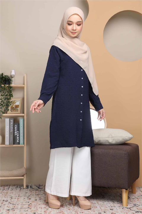 Long Top Blouse Fawa Mesra Vaksin Tunic