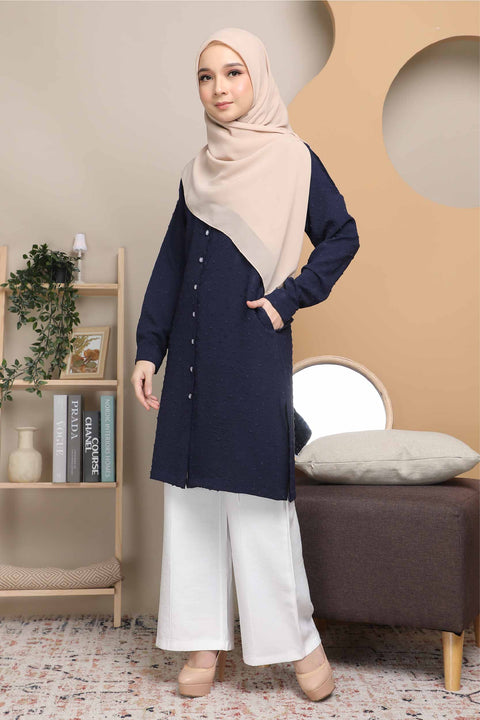 Long Top Blouse Fawa Mesra Vaksin Tunic