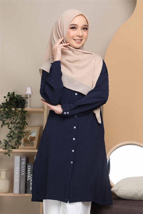 Long Top Blouse Fawa Mesra Vaksin Tunic