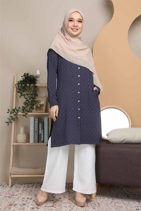 Long Top Blouse Fawa Mesra Vaksin Tunic