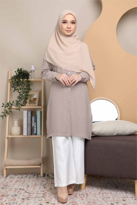 Long Top Blouse Fawa Mesra Vaksin Tunic