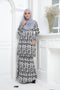 Baju Kurung Modern Hanna Printed Cotton Spandex