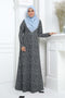 Ironless Jubah Dress Iman Printed