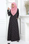 Ironless Jubah Dress Iman Printed