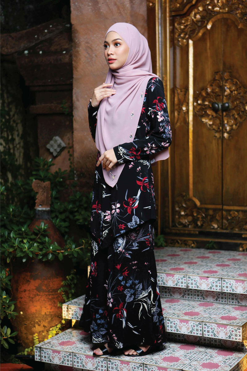 Laura Printed Baju Kurung (Ironless)