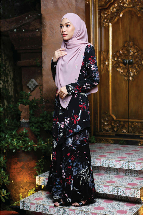 Ironless Baju Kurung Laura Printed