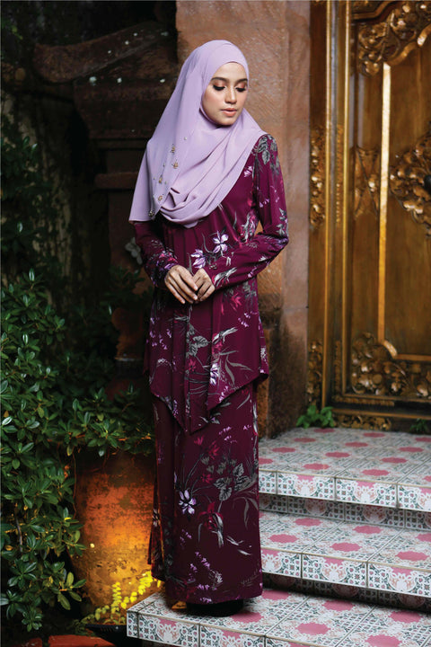 Ironless Baju Kurung Laura Printed