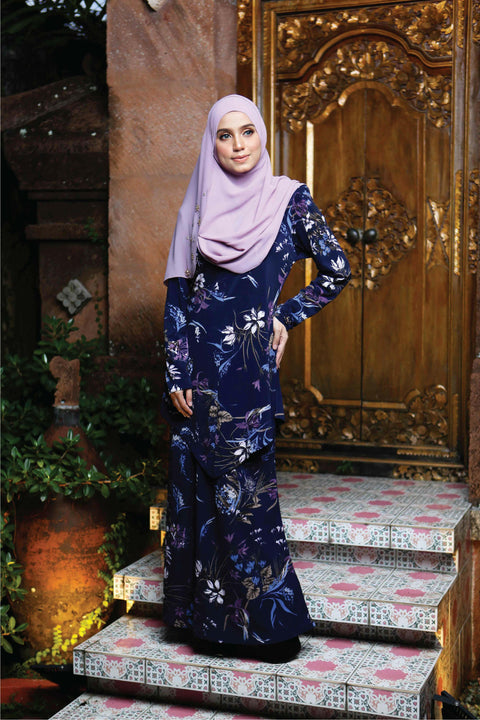 Ironless Baju Kurung Laura Printed