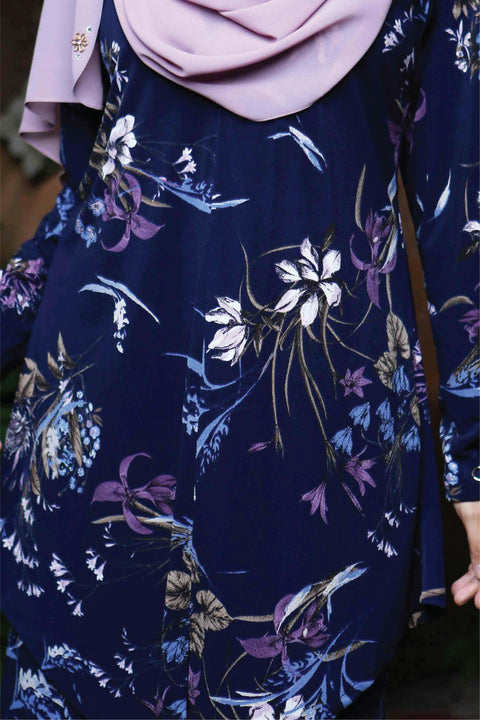 Ironless Baju Kurung Laura Printed