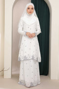 Baju Kurung Nikah Marsya Full Embroidered Chiffon Brides