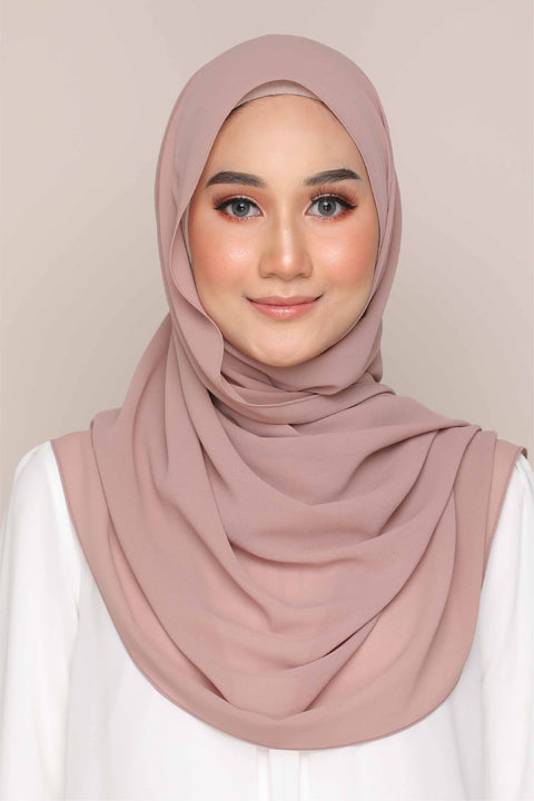 Myza Deluxe Heavy Chiffon Shawl Tudung