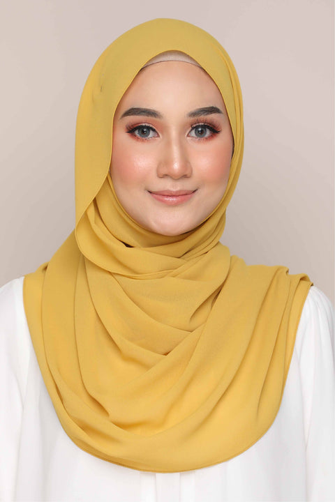 Myza Deluxe Heavy Chiffon Shawl Tudung