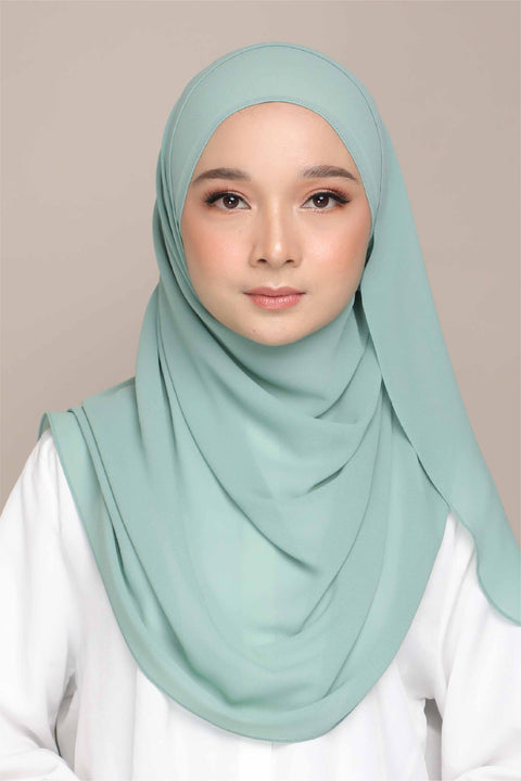 Myza Deluxe Heavy Chiffon Shawl Tudung