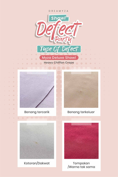 Myza Deluxe Heavy Chiffon Shawl Tudung