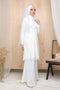 Baju Kurung Nikah Tunang White Naura Lace Brides
