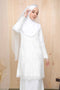 Baju Kurung Nikah Tunang White Naura Lace Brides