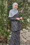 Ironless Baju Kurung Modern Hawa Printed Korean Chiffon 2.0