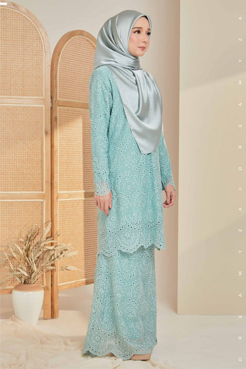 Qaseh Embroidered Sulam Chiffon Baju Kurung Moden
