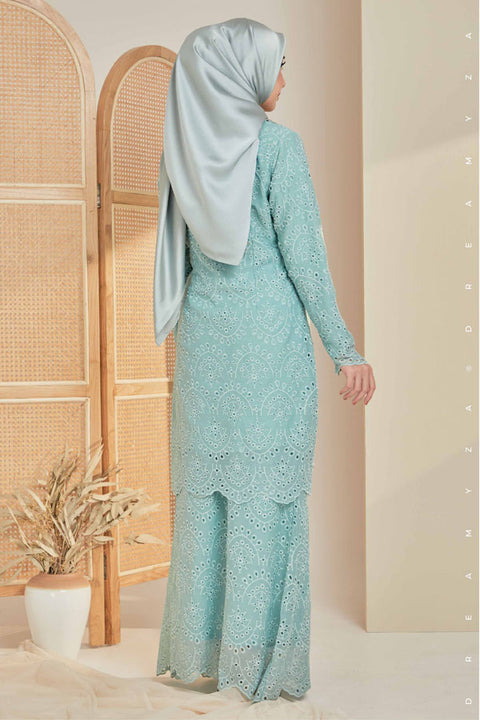 Qaseh Embroidered Sulam Chiffon Baju Kurung Moden