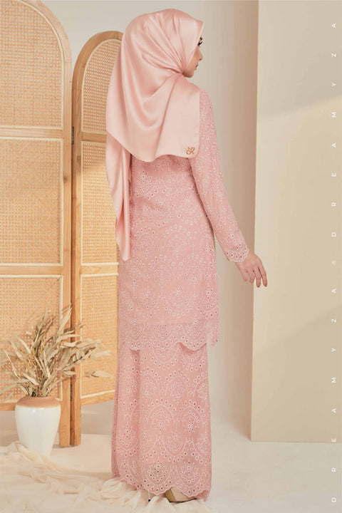 Qaseh Embroidered Sulam Chiffon Baju Kurung Moden