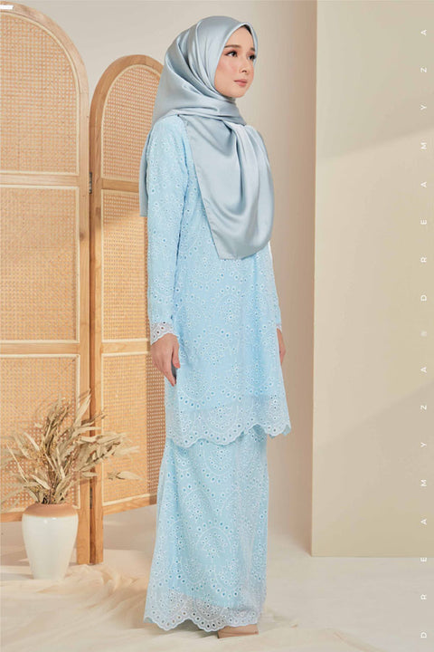 Qaseh Embroidered Sulam Chiffon Baju Kurung Moden