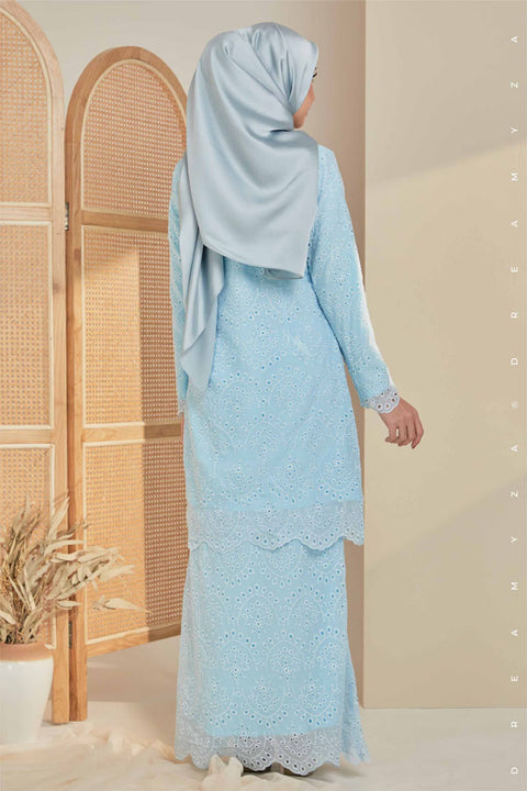 Qaseh Embroidered Sulam Chiffon Baju Kurung Moden