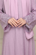 Jubah Ratu Pleated Chiffon With Embroidered Lace