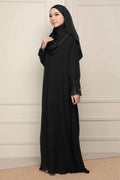 Jubah Ratu Pleated Chiffon With Embroidered Lace
