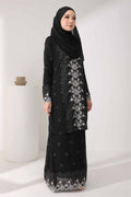 Baju Kurung Modern Salwa Embroidered Sulam Chiffon