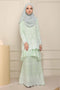 Baju Kurung Viana Embroidered Polka Dots Chiffon