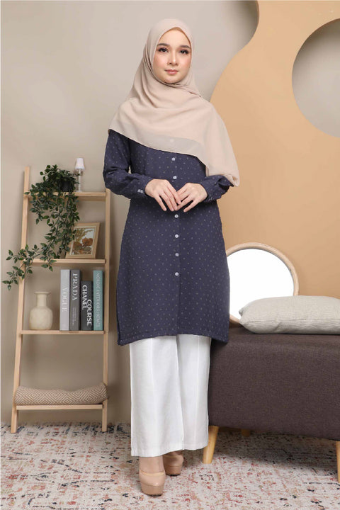 Long Top Blouse Fawa Mesra Vaksin Tunic