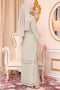 Selena Glitters Chiffon Modern Baju Kurung