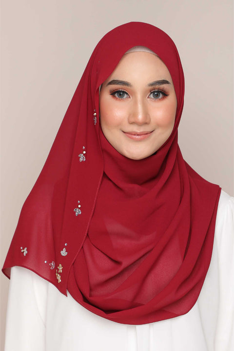 Amani Heavy Chiffon Beads Shawl Tudung