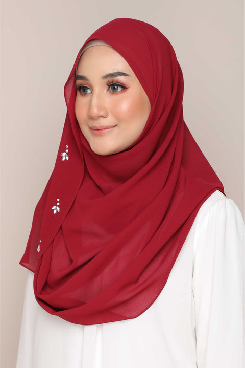 Amani Heavy Chiffon Beads Shawl Tudung