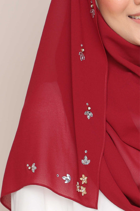 Amani Heavy Chiffon Beads Shawl Tudung