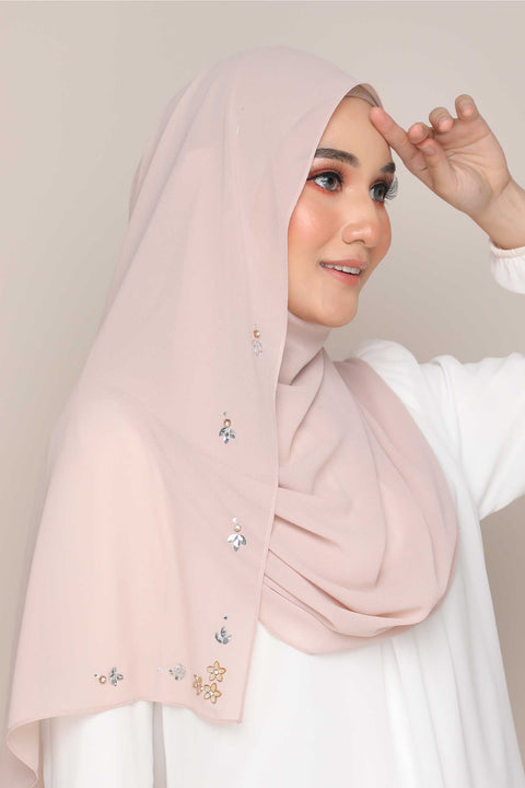 Amani Heavy Chiffon Beads Shawl Tudung