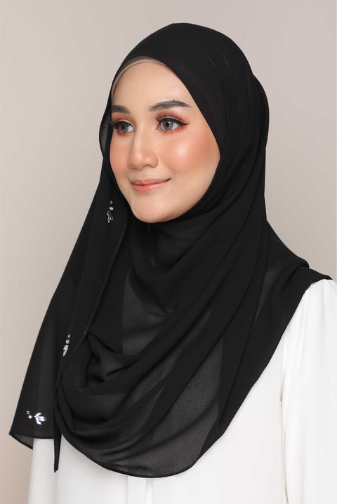 Amani Heavy Chiffon Beads Shawl Tudung