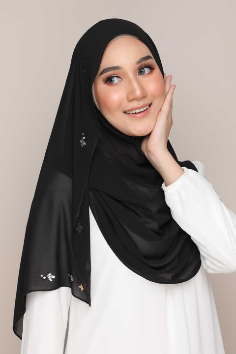 Amani Heavy Chiffon Beads Shawl Tudung