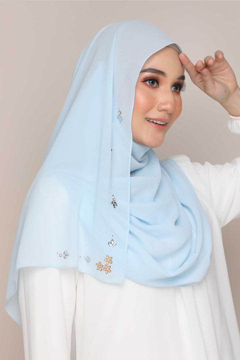 Amani Heavy Chiffon Beads Shawl Tudung